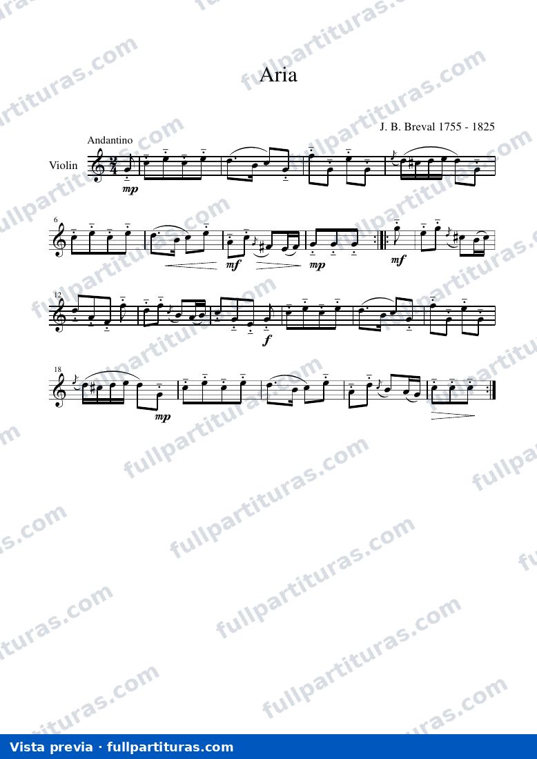 Aria para violín — preview