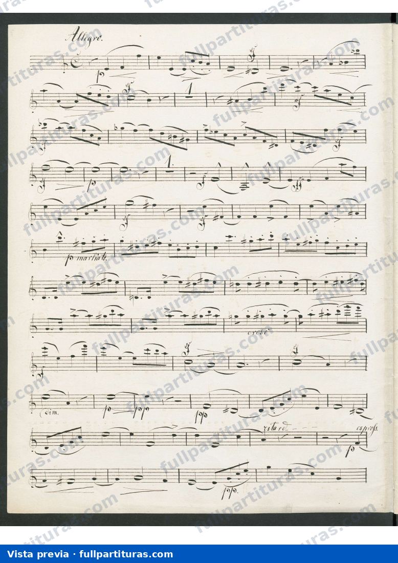 Sonata FAE: parte violín — preview