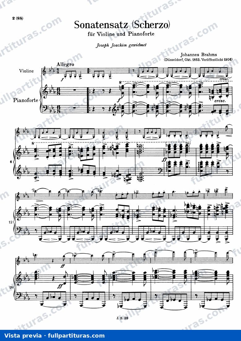 Sonata FAE: III. Scherzo — preview