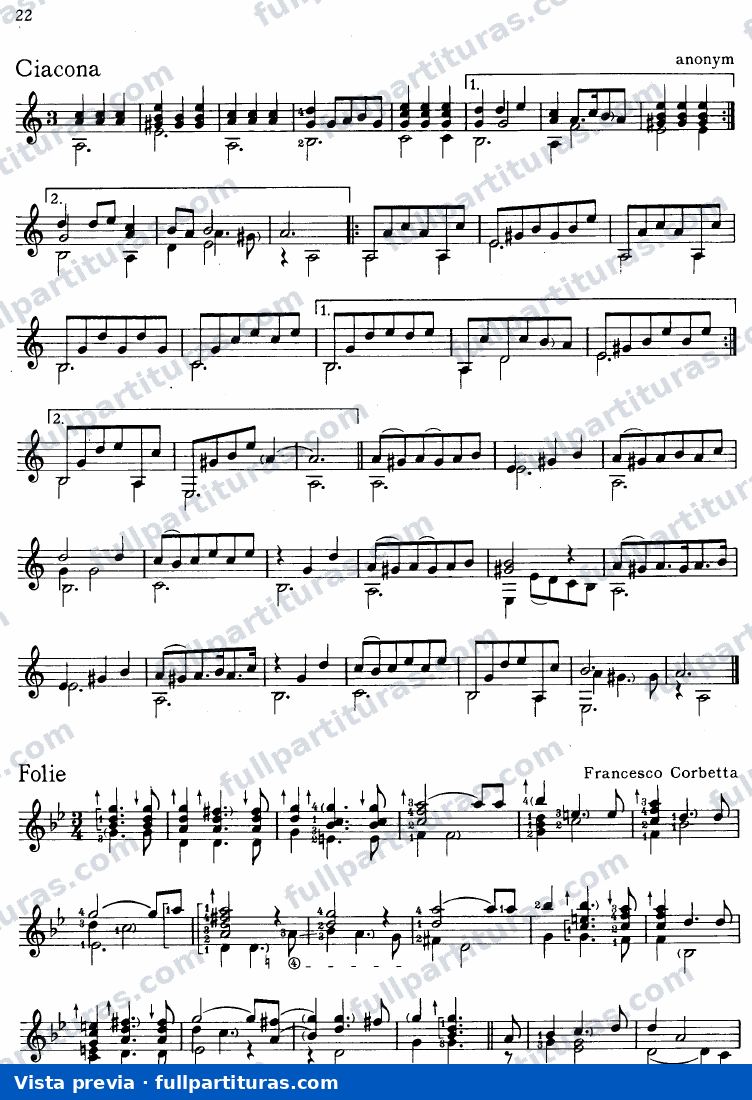 Obras para guitarra — preview