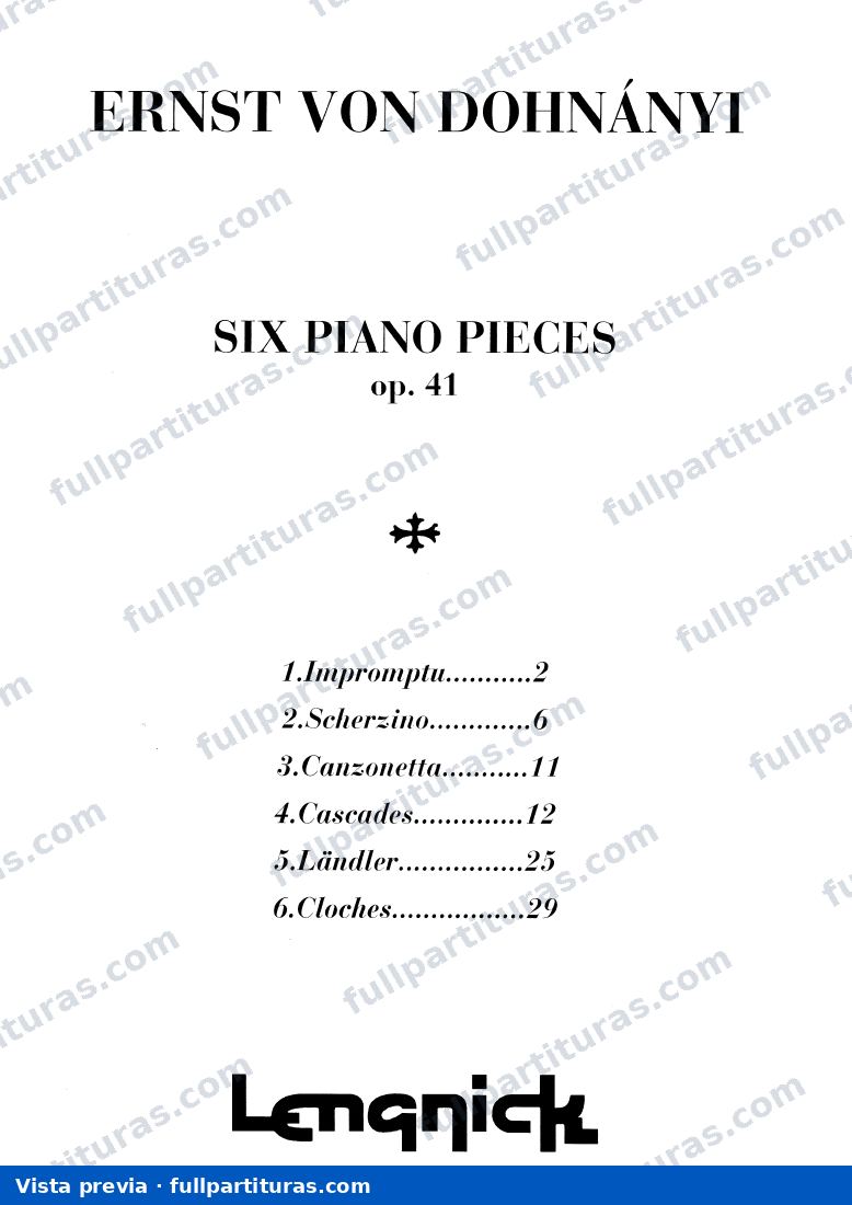 6 estudios de concierto para piano — preview