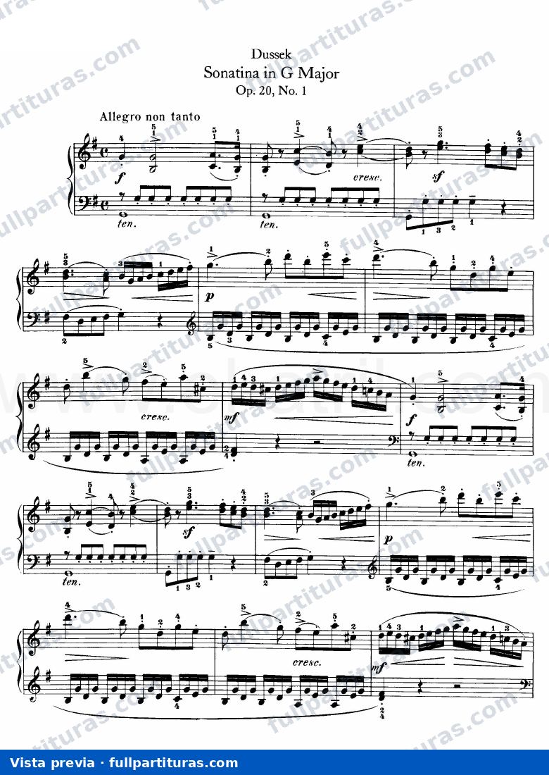 Sonatina op.20 nº1 — preview