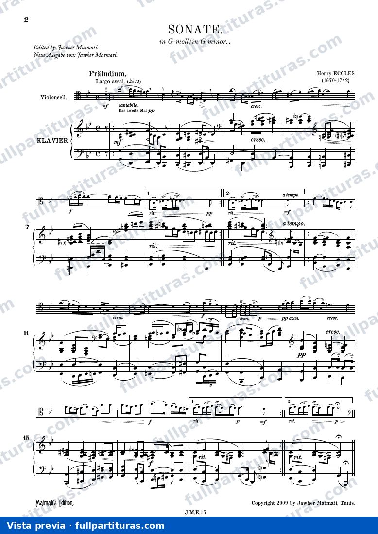 Versión para Violonchello — preview