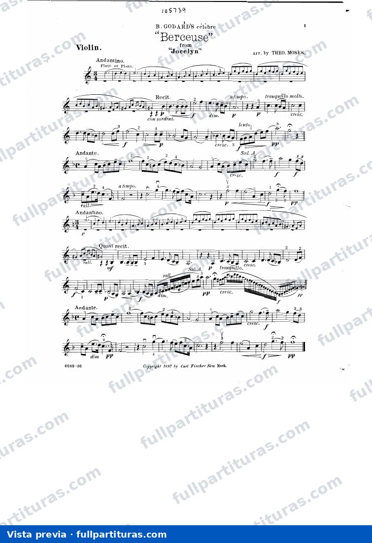 parte del violín — preview