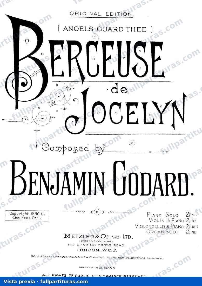 Berceuse from Jocelyn (2) — preview