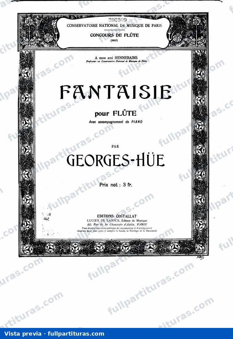 Hoffmeister, Franz Anton: Fantasía para flauta (piano) — preview