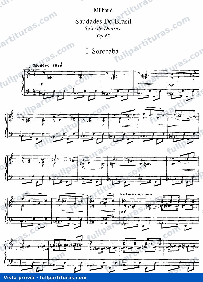 Saudades do Brasil, Op.67b (piano) — preview