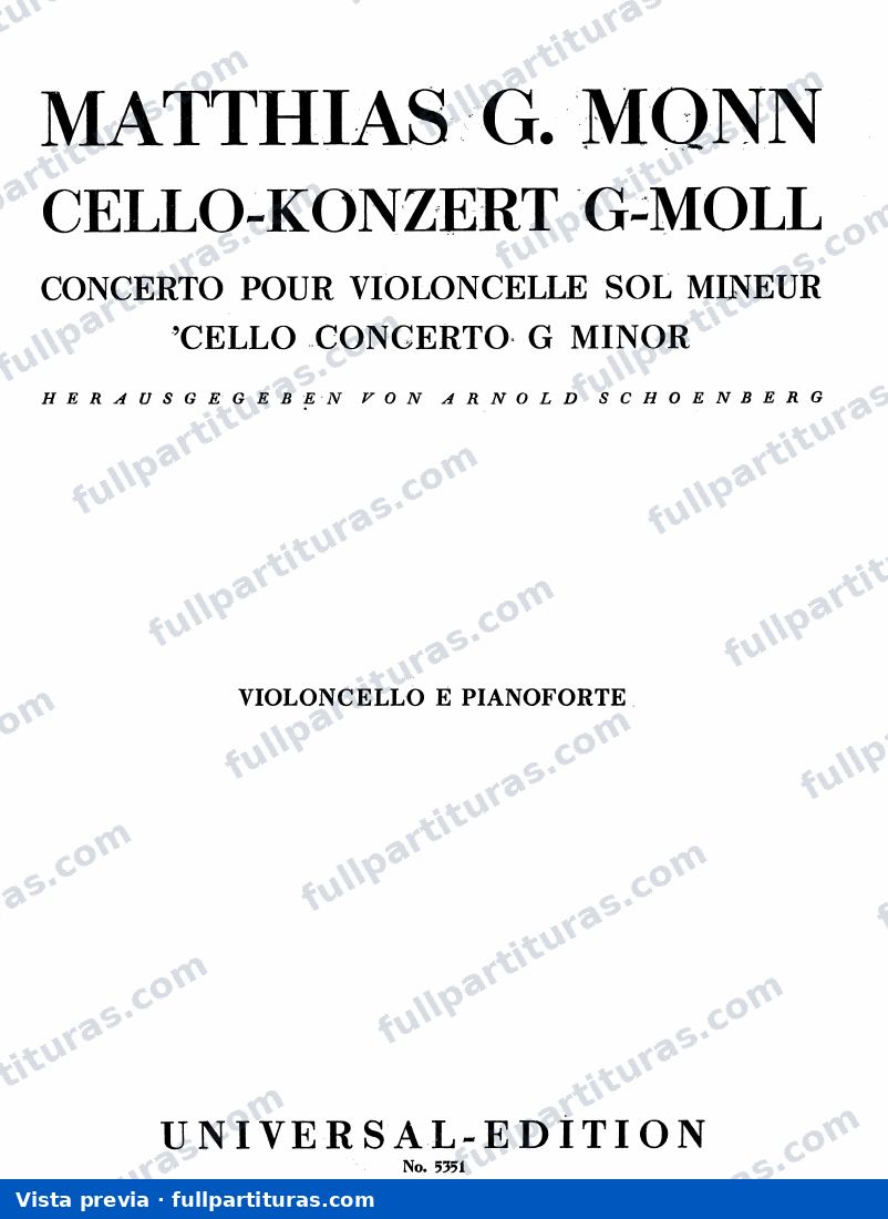 Monn: Versión con acc. de piano — preview