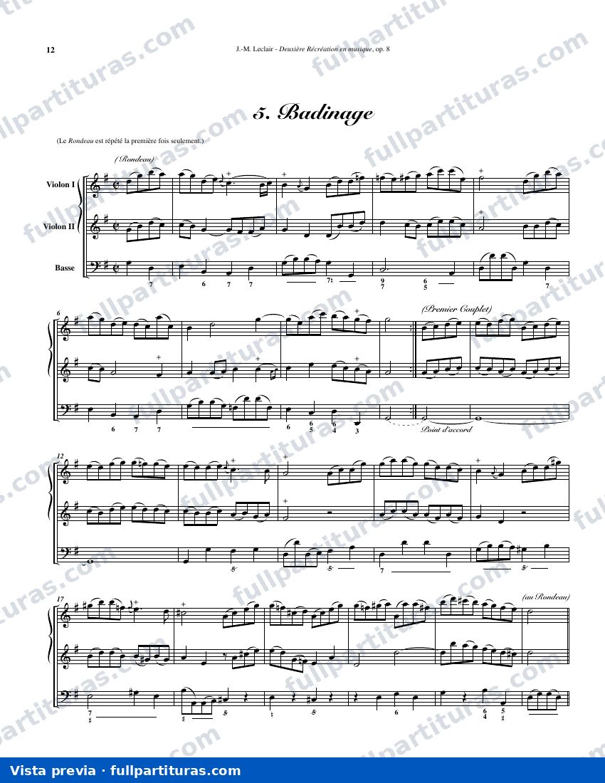 Deuxième Récréation de Musique: 5 Badinage — preview