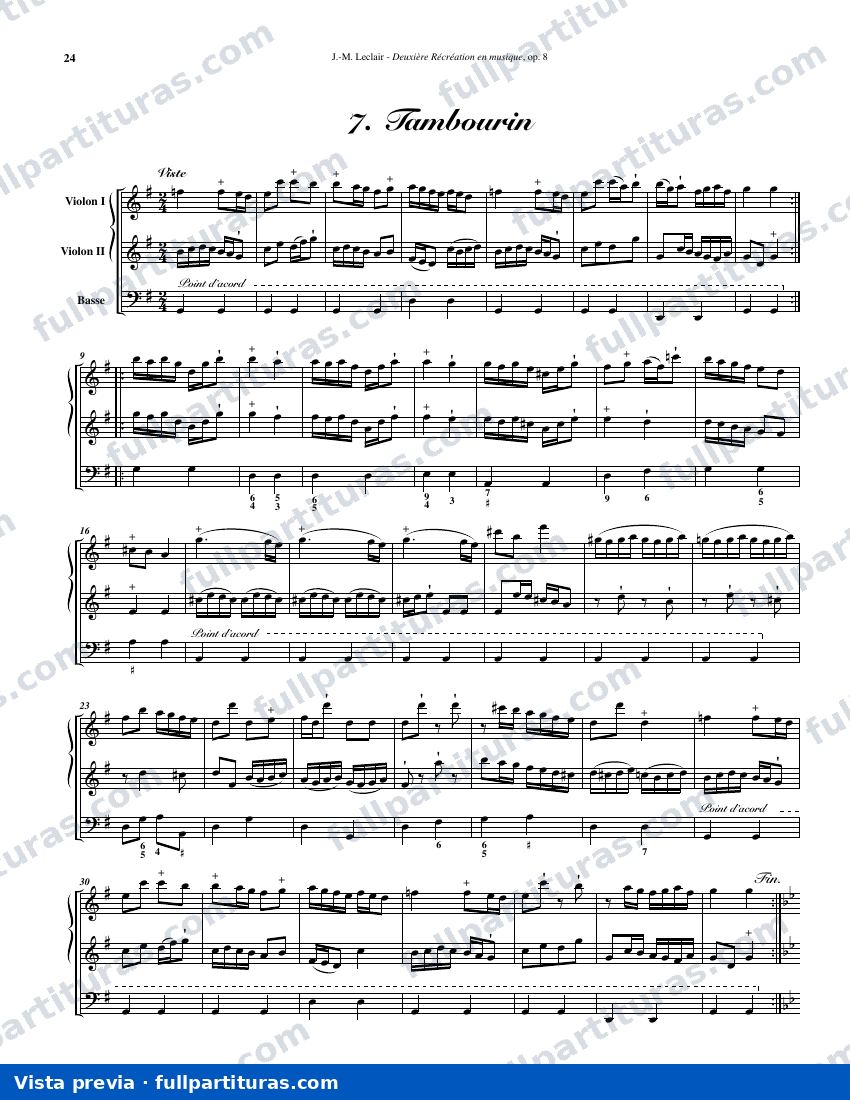 Deuxième Récréation de Musique: 7 Tambourine — preview