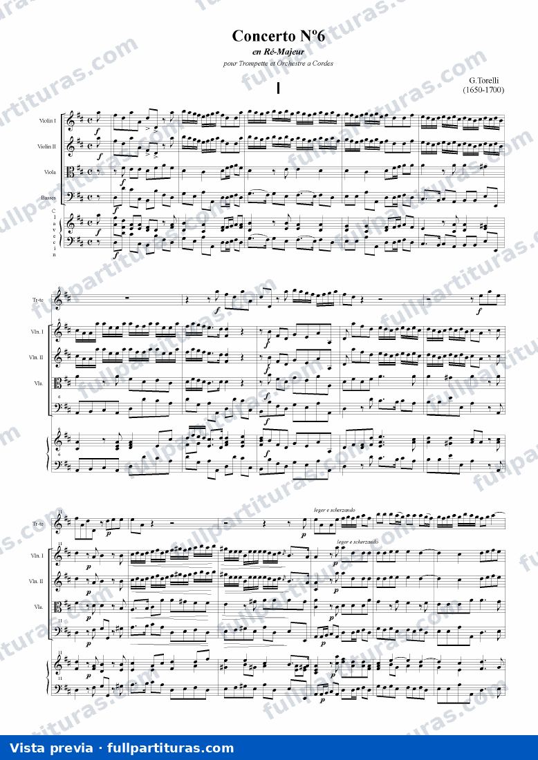 Concierto para Trompeta y Orquesta en Re M nº 6 — preview