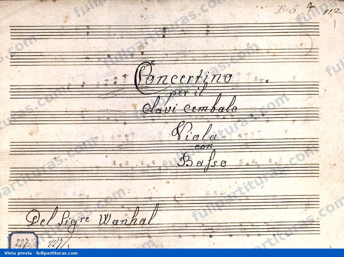 Concertino in C major: Clave — preview