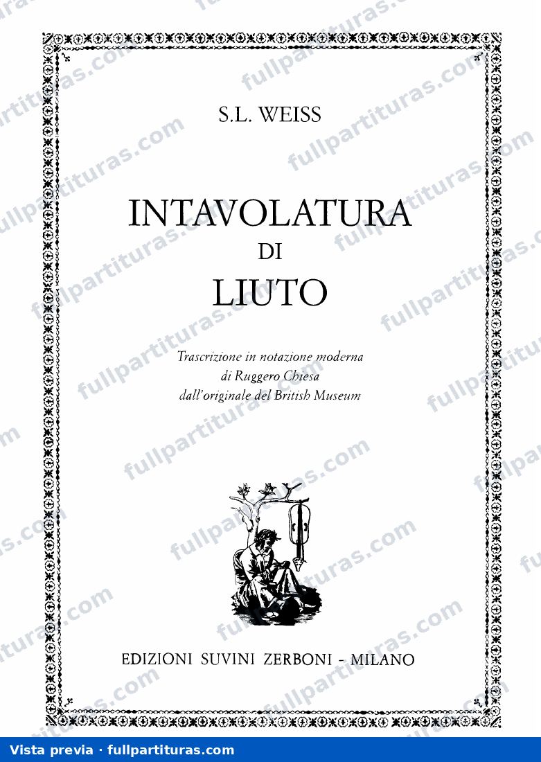 28 suites para Laud (guitarra) — preview