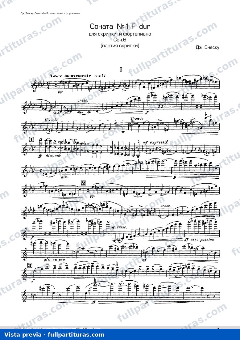 Violin Sonata No.2, Op.6 (parte del violín) — preview