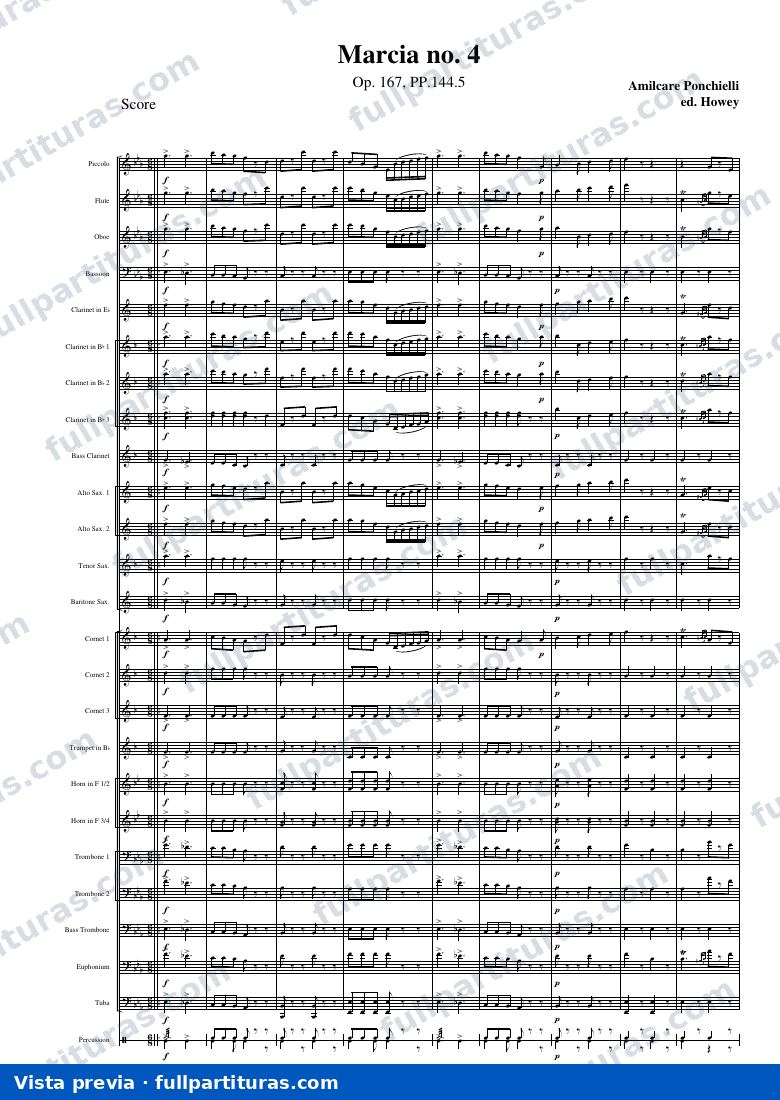Marcia No.4, Op.167 (versión moderna) — preview