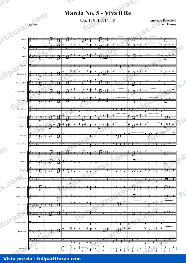 Marcia No.5, Op.119 (versión moderna) — vista previa
