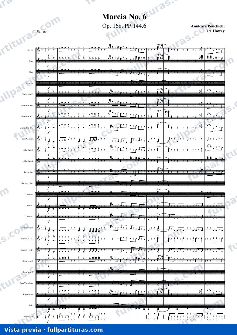 Marcia No.6, Op.168 (versión moderna) — preview