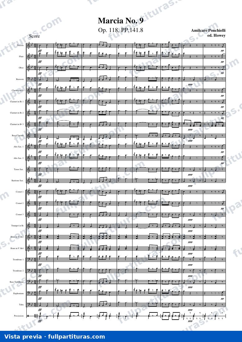 Marcia No.9, Op.118 (versión moderna) — vista previa