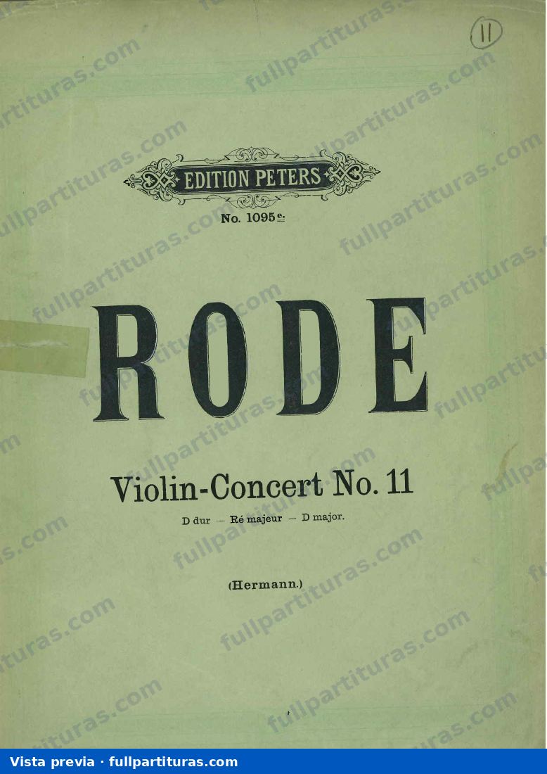 Parte del violín — vista previa