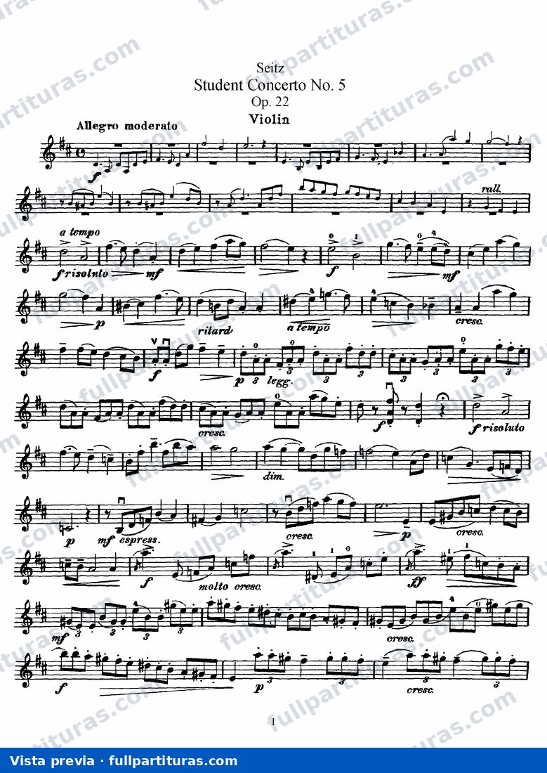 Parte del violín — vista previa