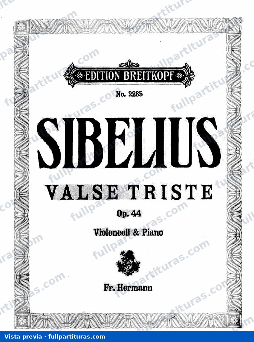 Vals Triste Op. 44 (n.º 2) — vista previa