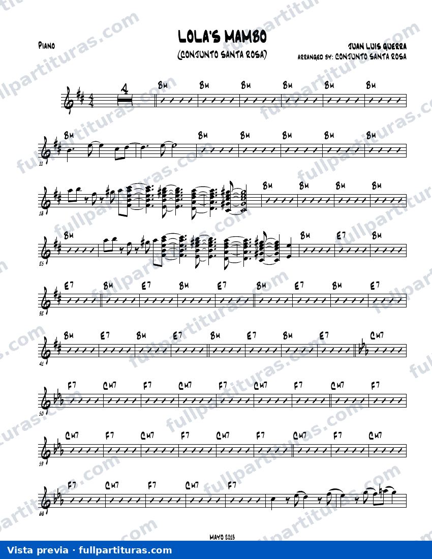 Lola's Mambo — preview