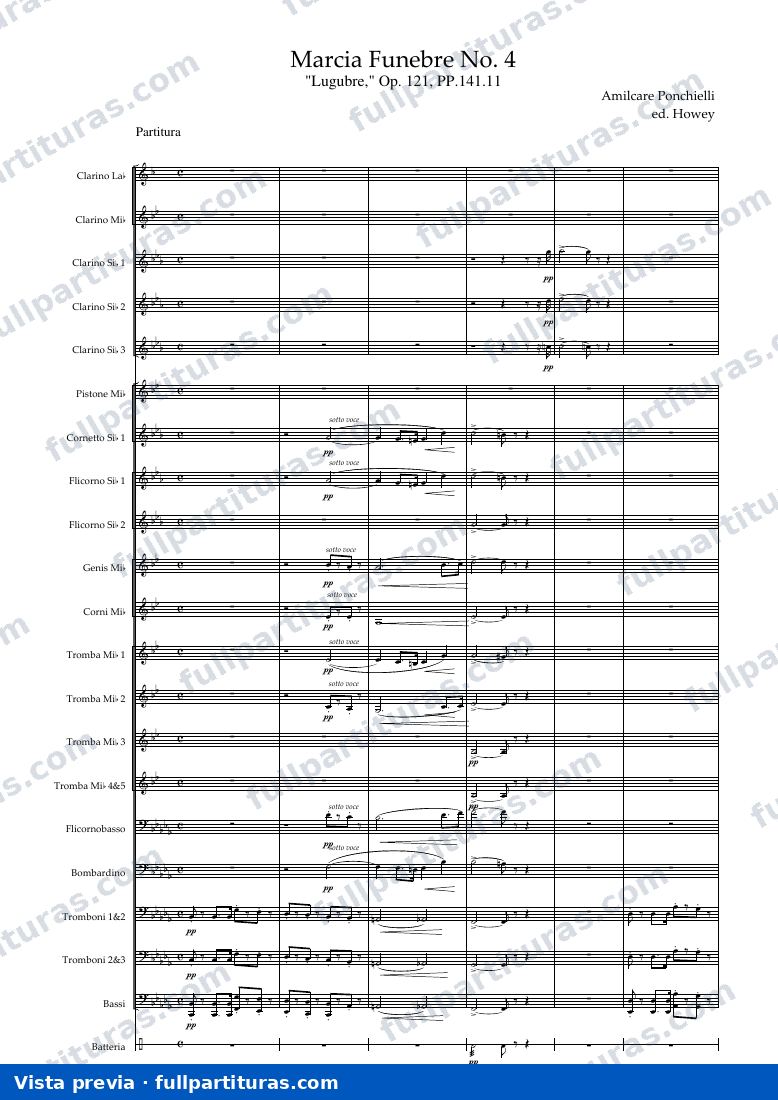 Marcia Fúnebre No. 4, Op. 121 — vista previa