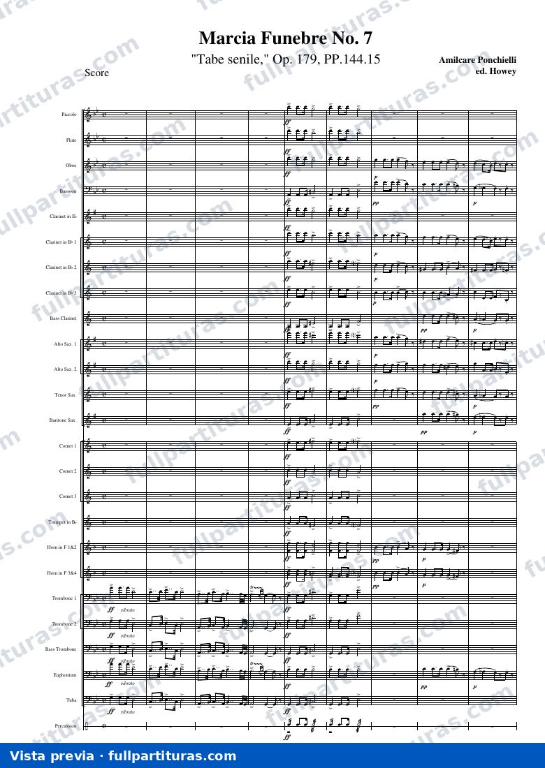 Marcia Funebre No. 7, Op. 179 — vista previa
