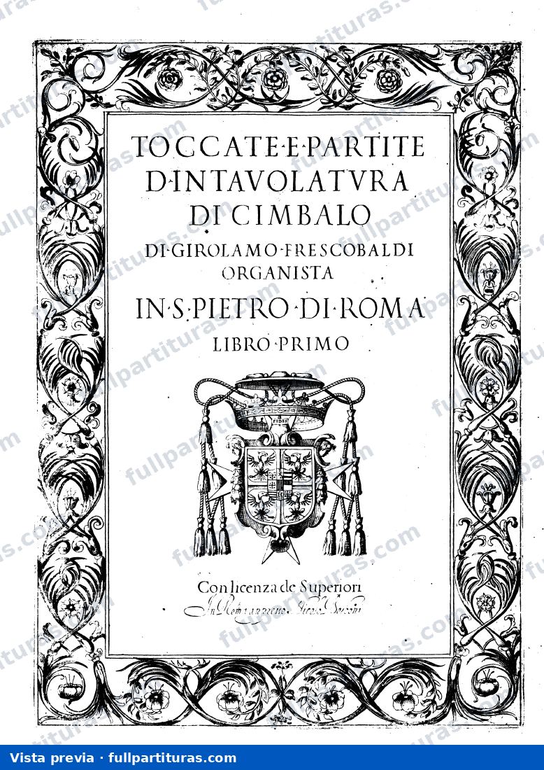 Toccate e Partite, Libro 1 — preview