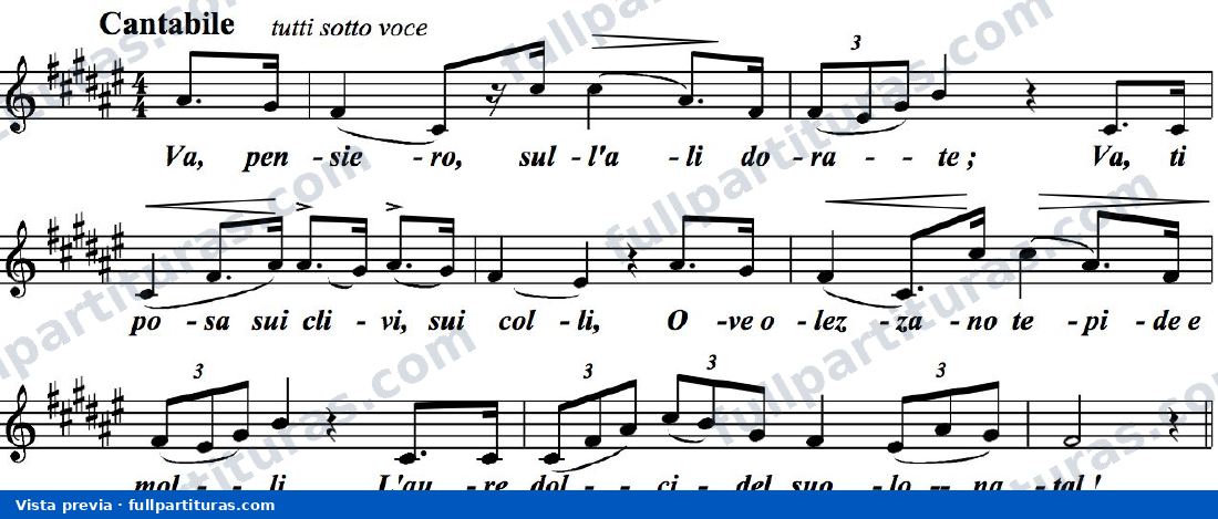Va, pensiero — vista previa