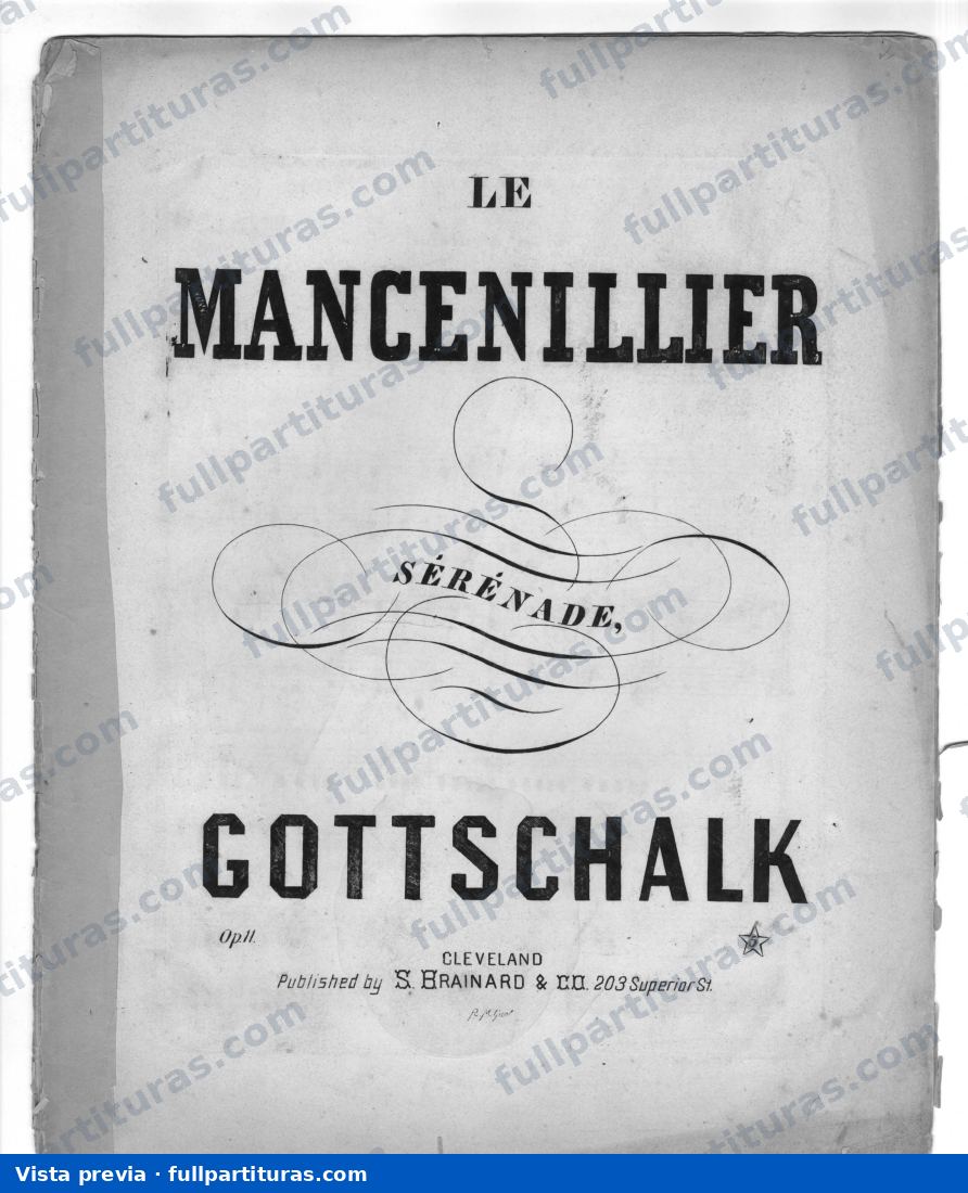 Le mancenillier sérénade, op. 11 — preview