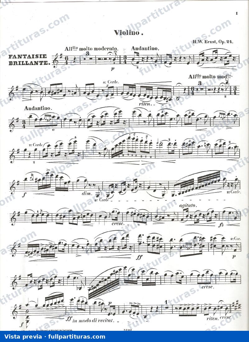 Fantasía brillante, Op. 24 — preview