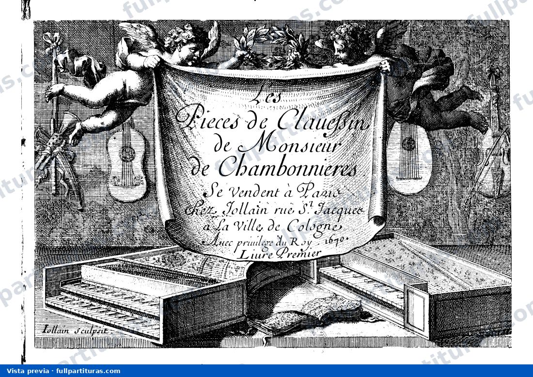 Les Pièces de clavecin, Livre premier — preview