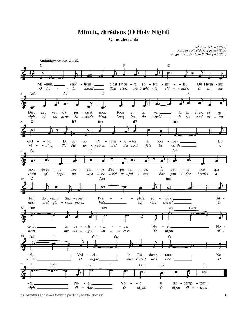 Oh noche santa (O Holy Night) — vista previa