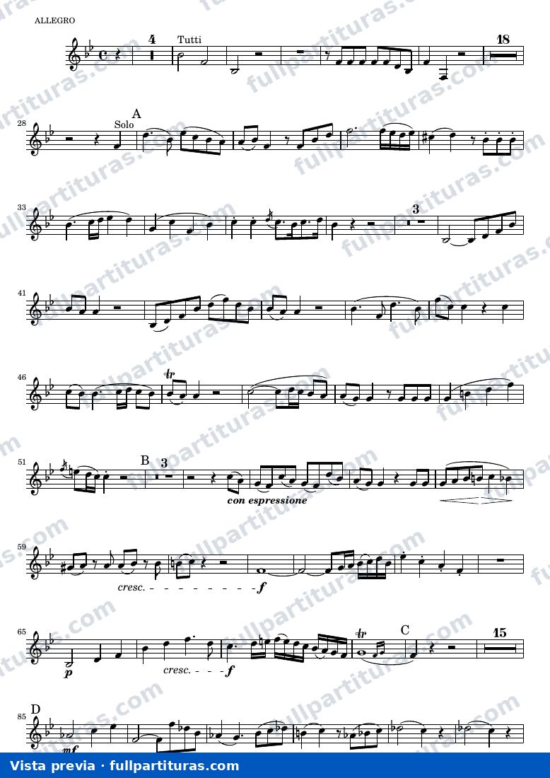 Horn Concerto No. 3 — Mozart hrn3 allegro — vista previa