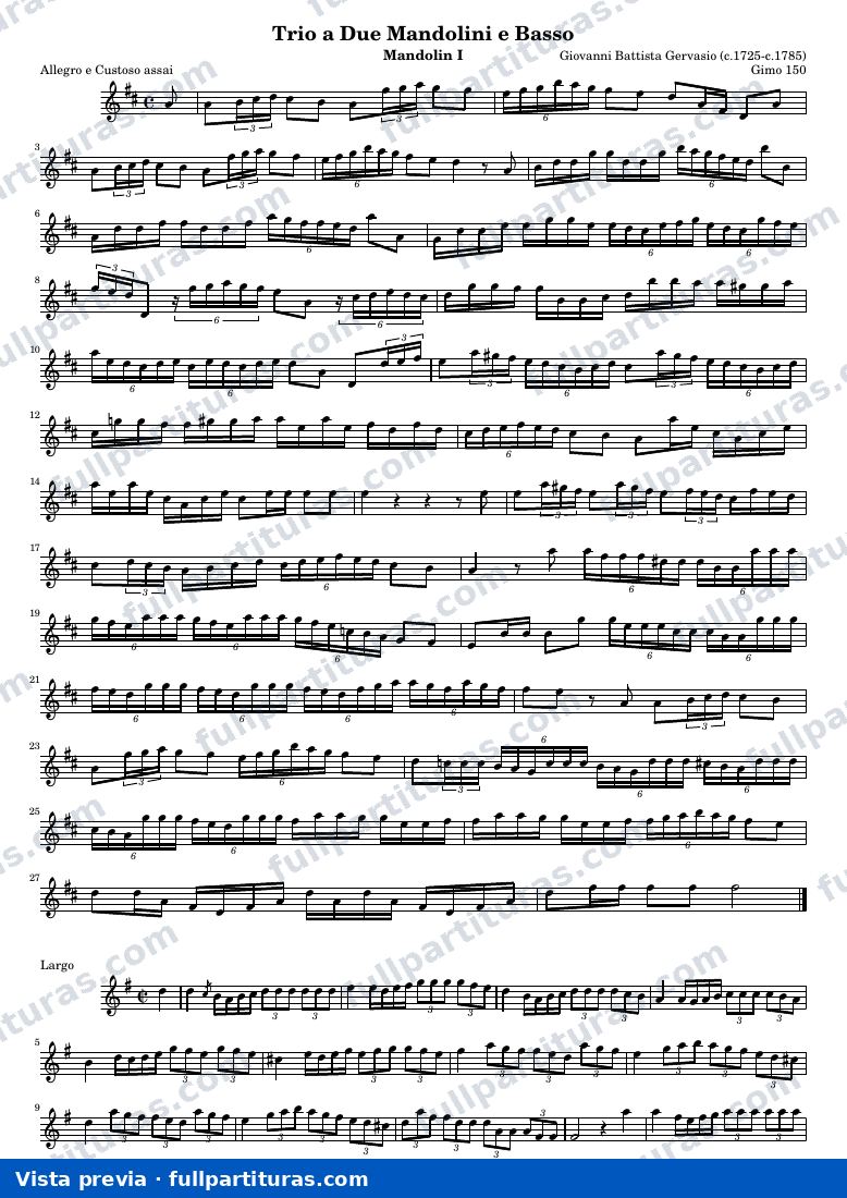 Trio a Due Mandolini e Basso (Gimo 150) — Mand1 — visualização