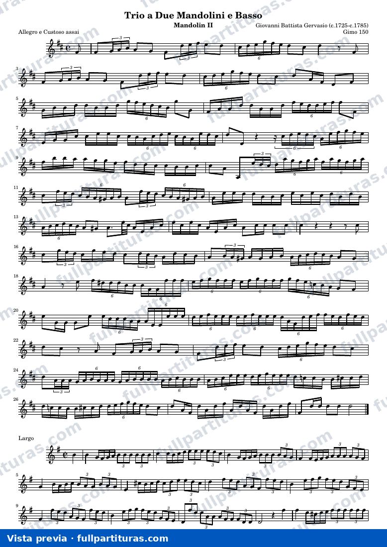 Trio a Due Mandolini e Basso (Gimo 150) — Mand2 — Vorschau