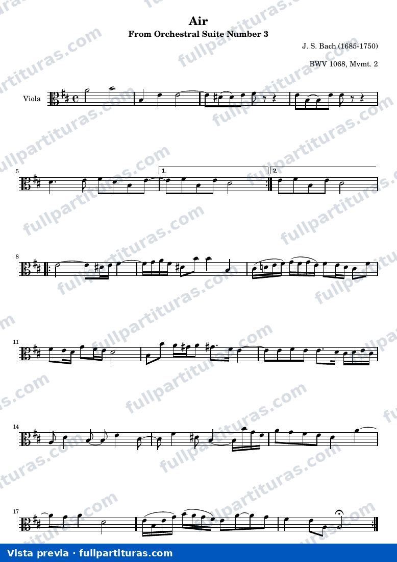 Air — Bach air viola — Vorschau