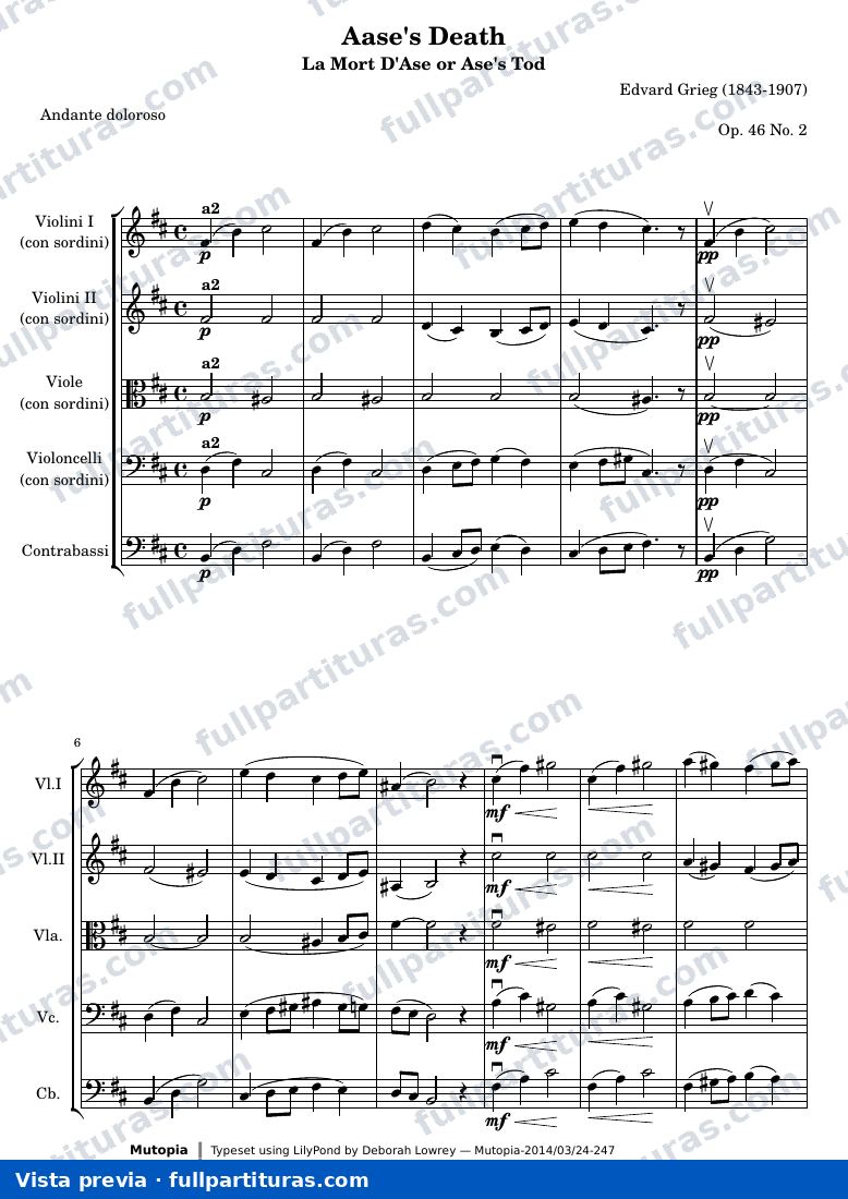 Aase's Death from Peer Gynt Suite I — Aasesdeath — Vorschau