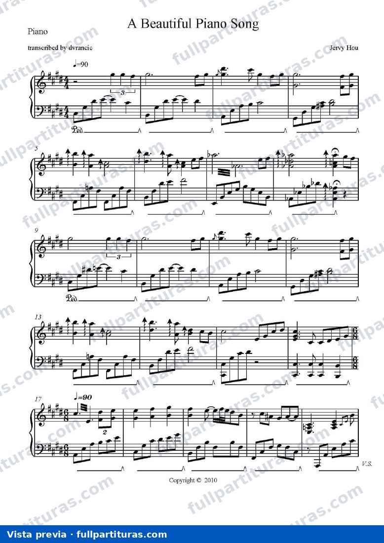 A Beautiful Piano Song — preview