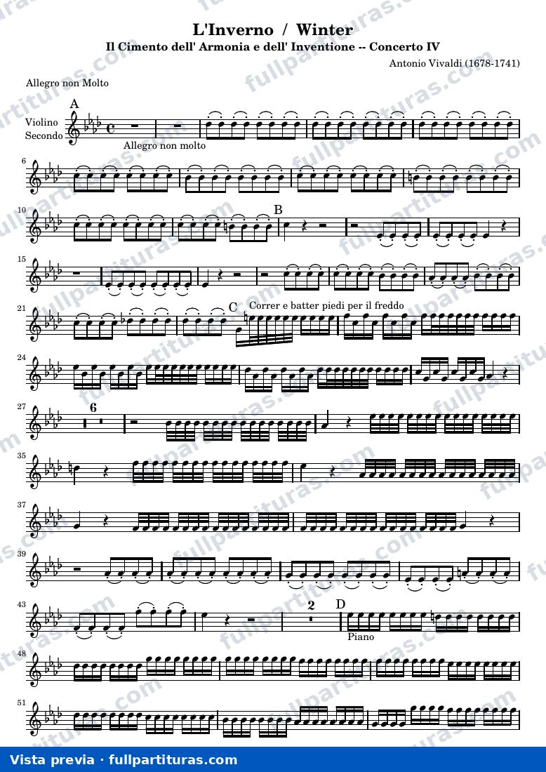 L'Inverno / Winter — Winter violin2 — visualização