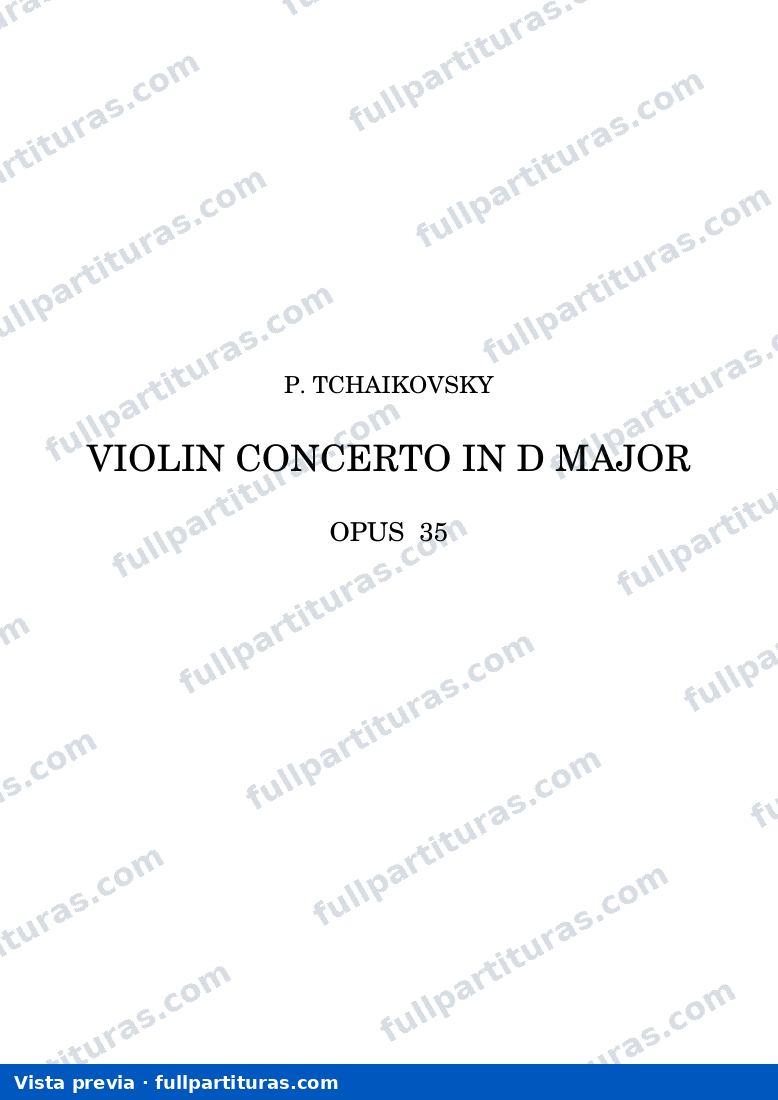 Violin Concerto in D Major (All three movements) — Tchai op35 — предварительный просмотр