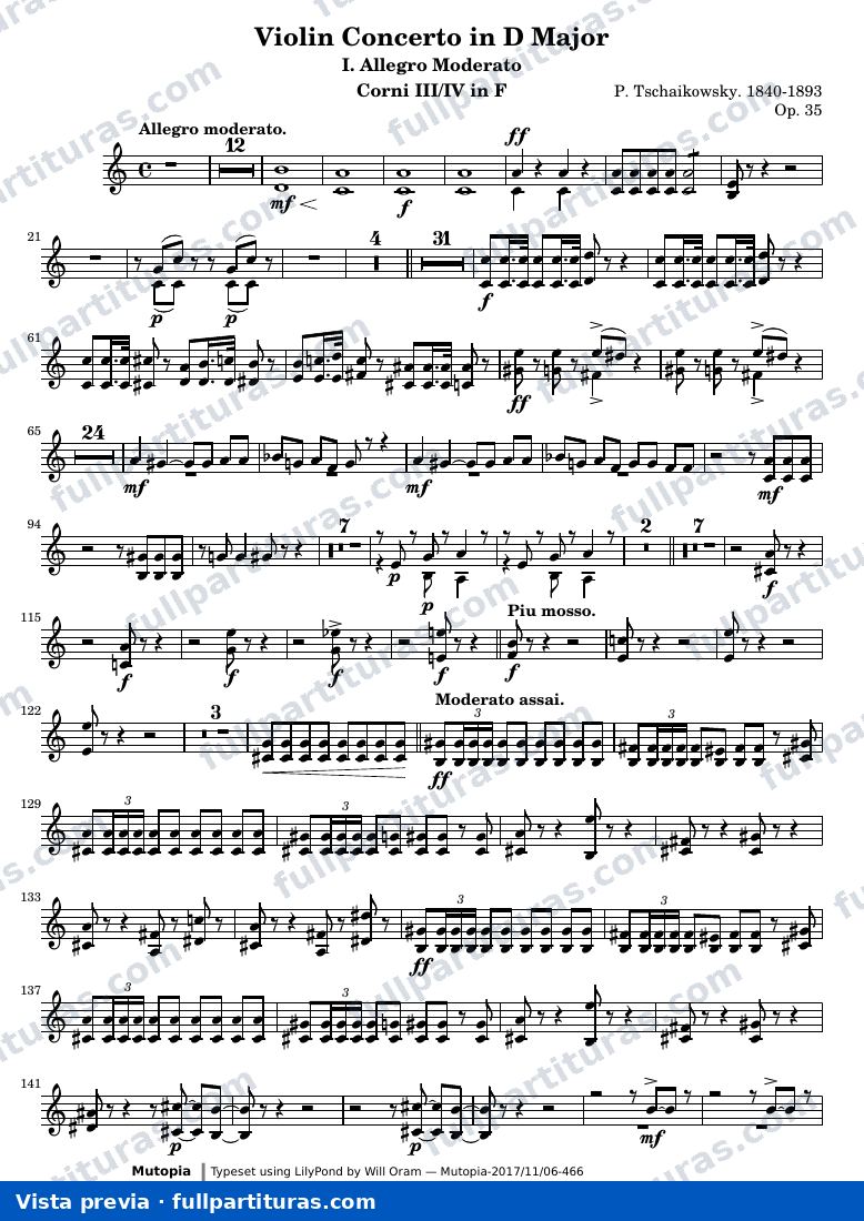 Violin Concerto in D Major (All three movements) — CorniF2 — anteprima