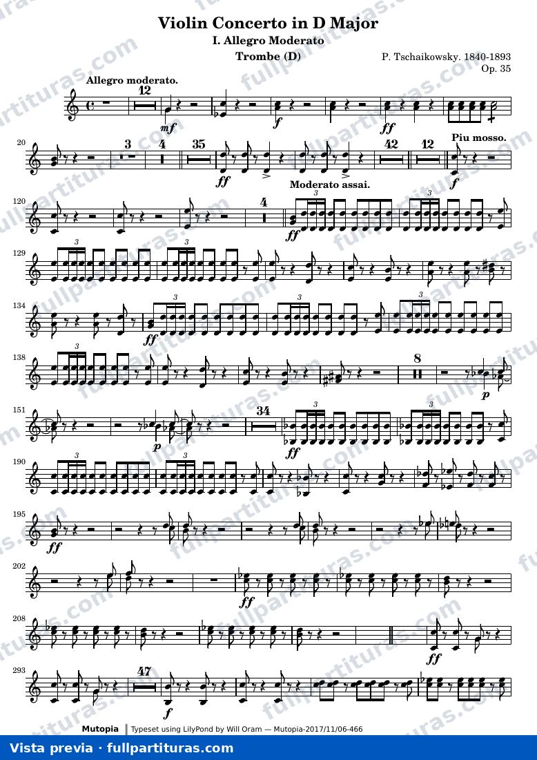 Violin Concerto in D Major (All three movements) — TrombeD — vista previa