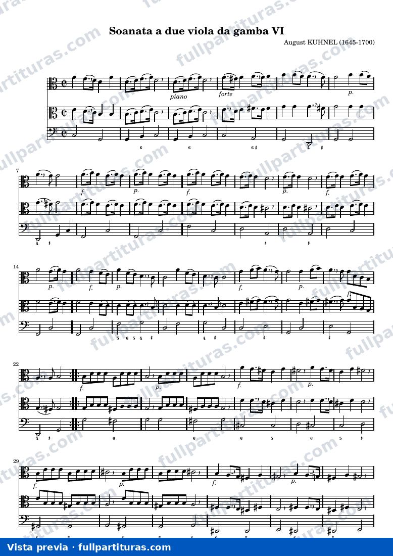 Sonata a due viola da gamba n°6 — anteprima