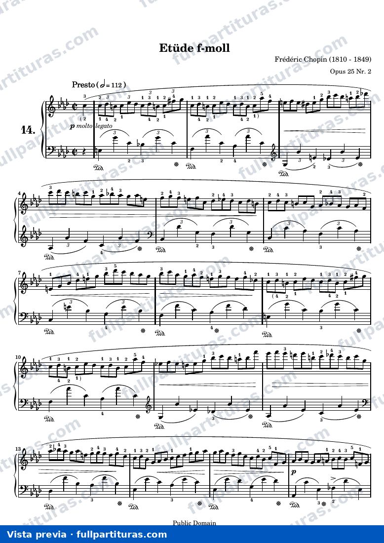 Etüde f-moll — A4 PS chopin 25 02 i — aperçu