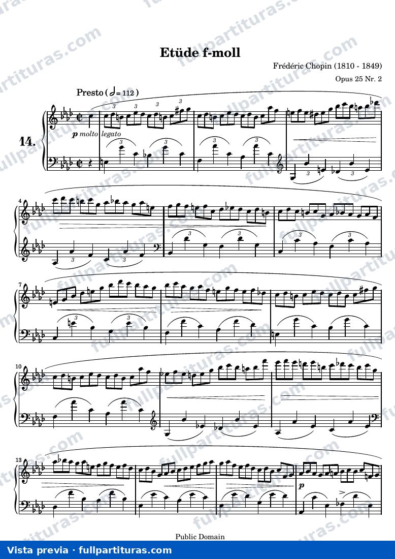 Etüde f-moll — A4 chopin 25 02 wfp — Vorschau