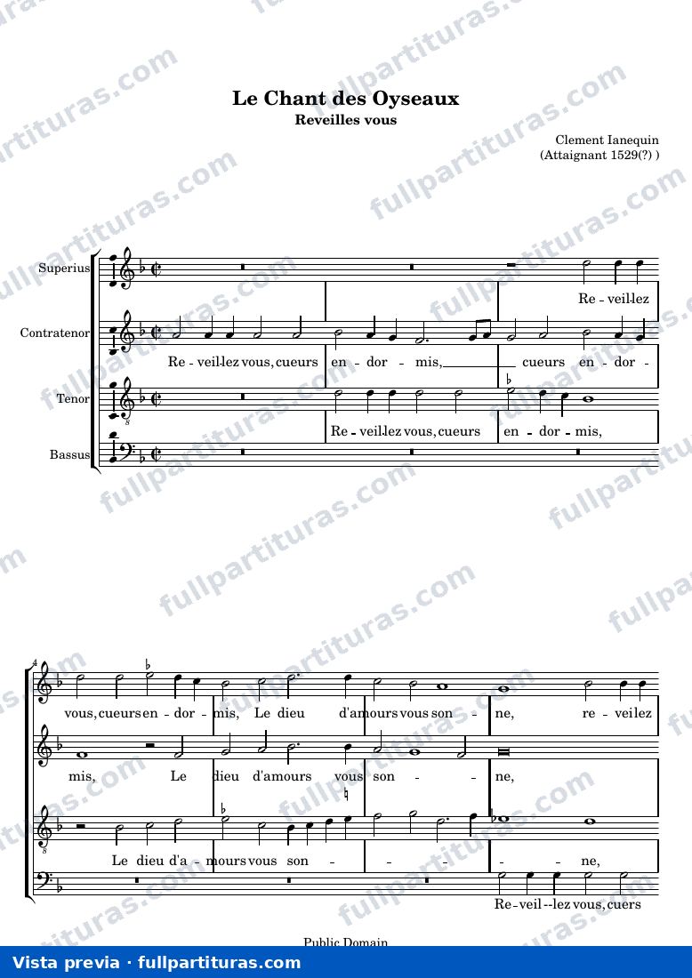 Le Chant des Oyseaux — preview