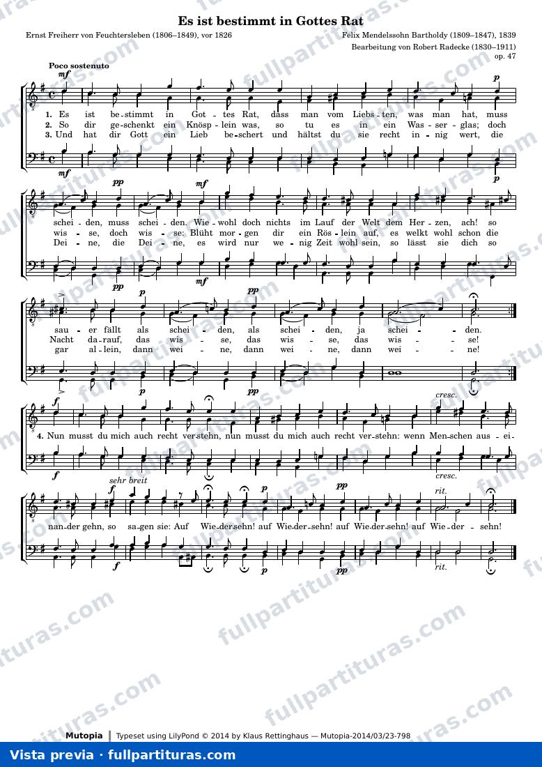 Es ist bestimmt in Gottes Rat — предварительный просмотр