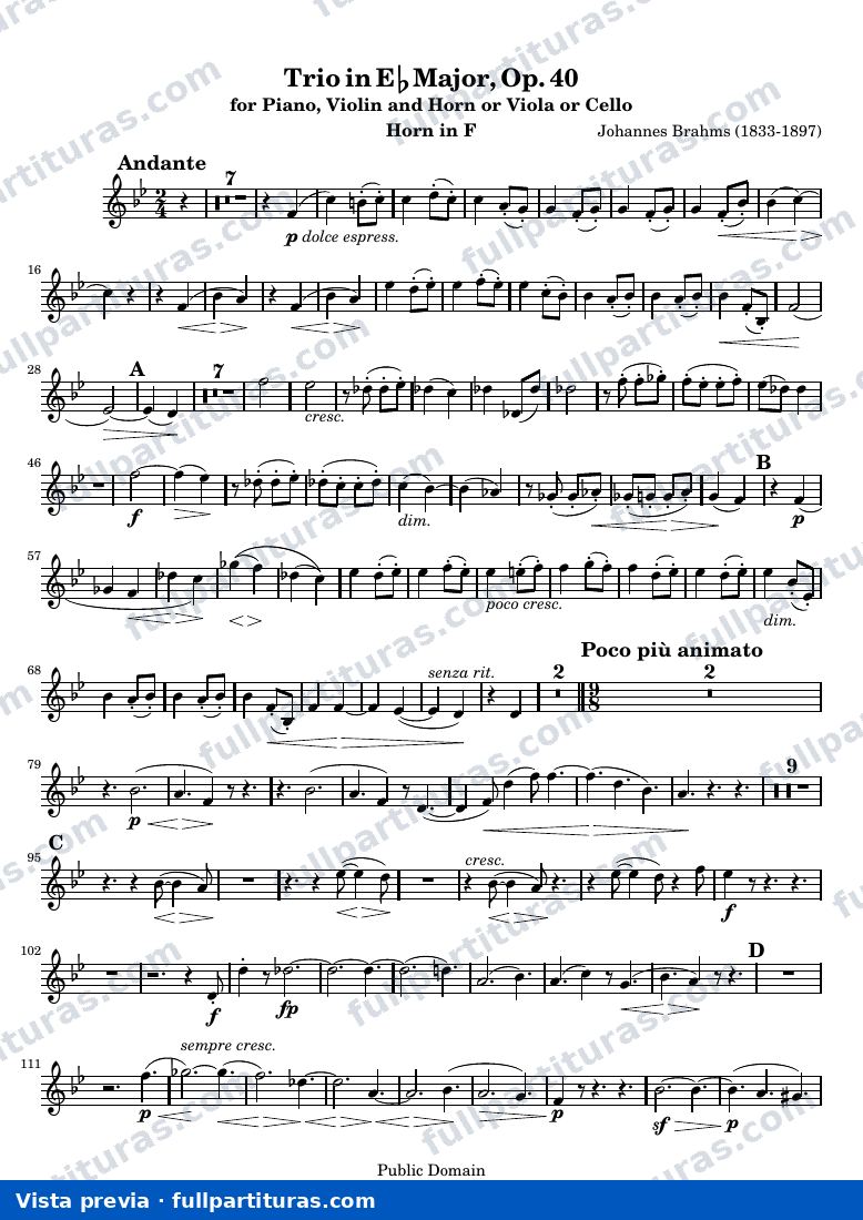 Brahms Horn Trio — HornInF — anteprima